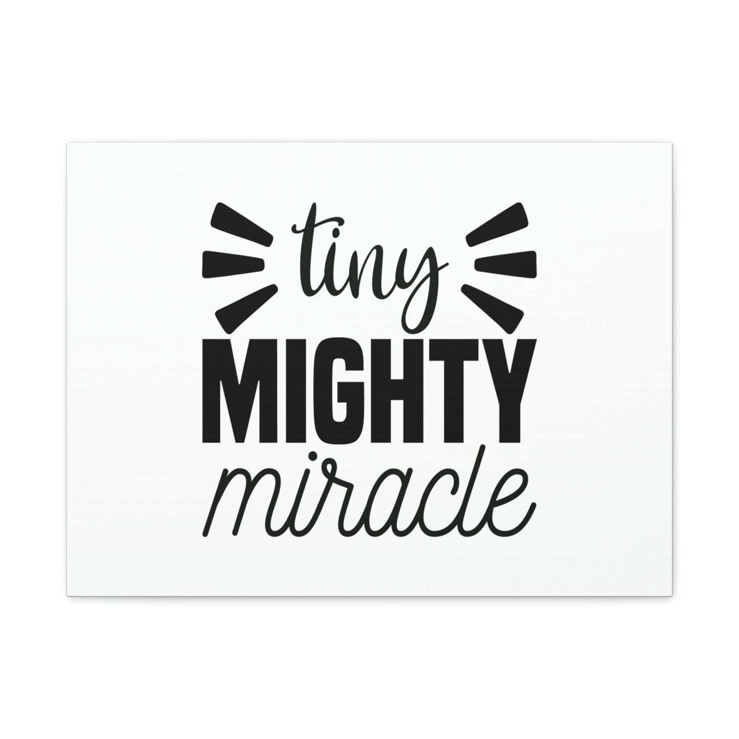 Tiny Mighty Miracle Luke 18:27 Christian Wall Art Bible Verse Print Ready to Hang Unframed-Express Your Love Gifts