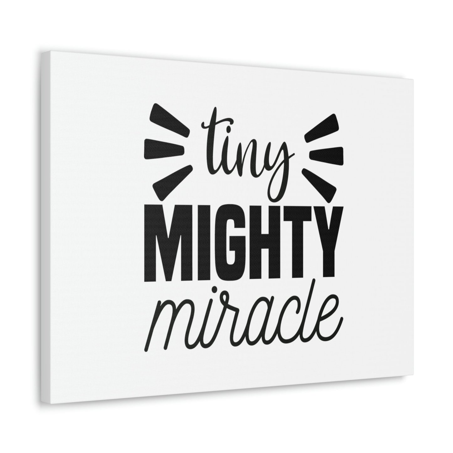 Tiny Mighty Miracle Luke 18:27 Christian Wall Art Bible Verse Print Ready to Hang Unframed-Express Your Love Gifts