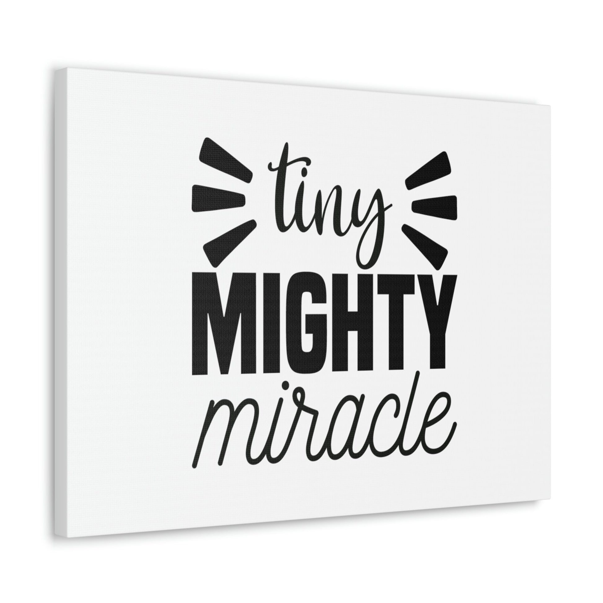 Tiny Mighty Miracle Luke 18:27 Christian Wall Art Bible Verse Print Ready to Hang Unframed-Express Your Love Gifts