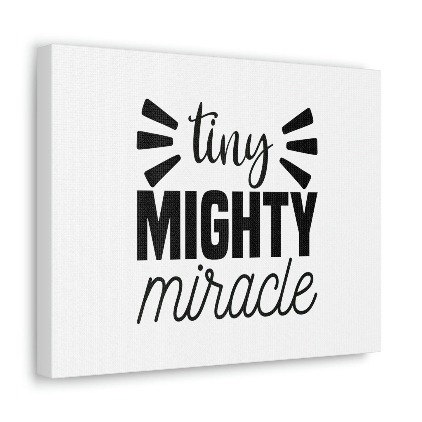 Tiny Mighty Miracle Luke 18:27 Christian Wall Art Bible Verse Print Ready to Hang Unframed-Express Your Love Gifts