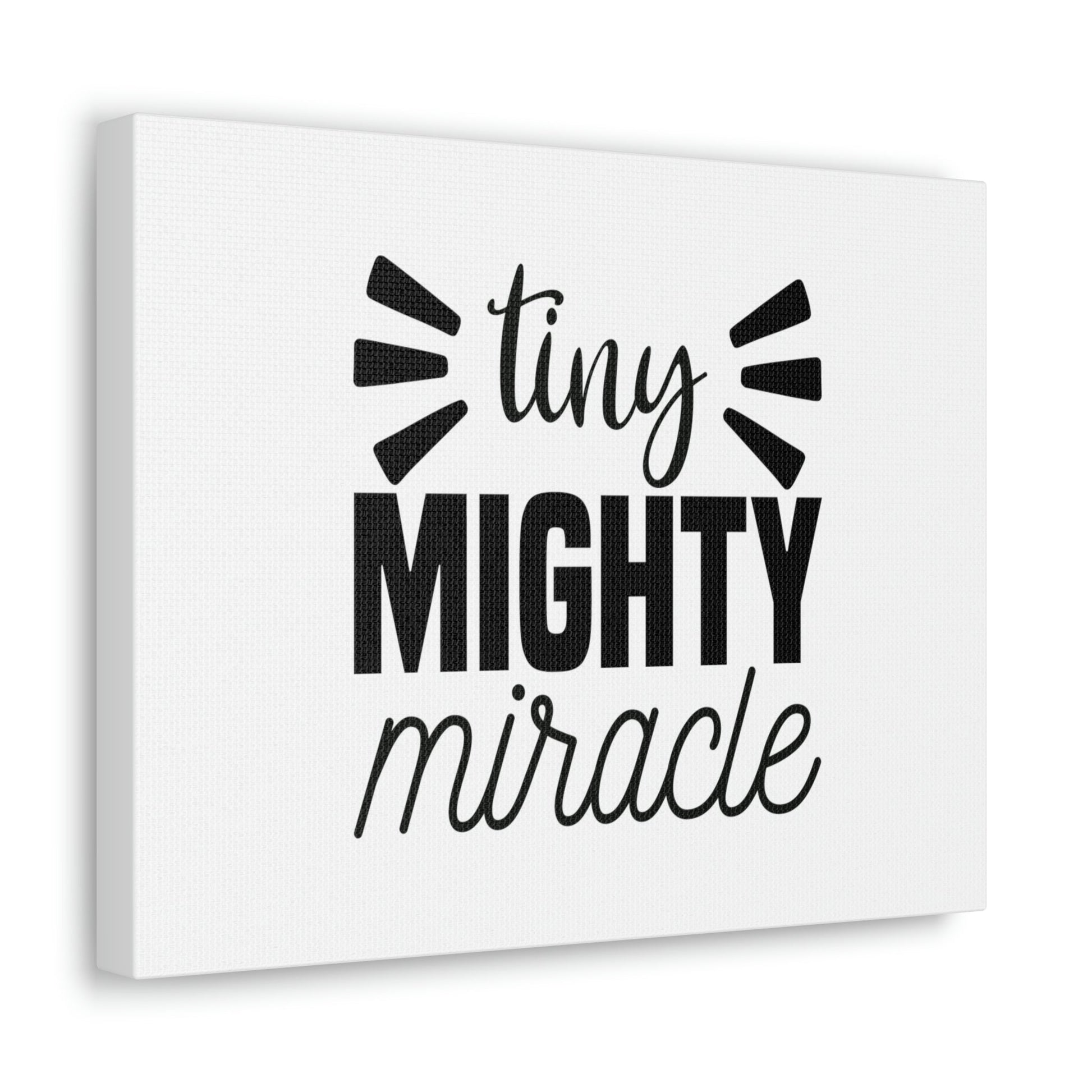 Tiny Mighty Miracle Luke 18:27 Christian Wall Art Bible Verse Print Ready to Hang Unframed-Express Your Love Gifts