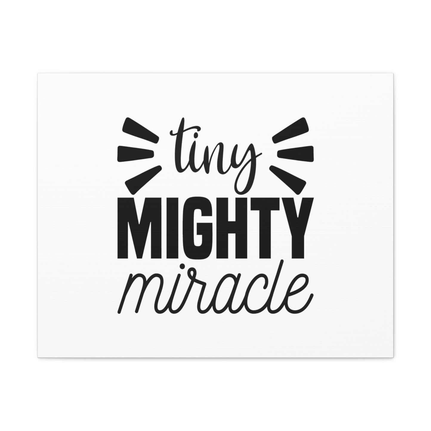 Tiny Mighty Miracle Luke 18:27 Christian Wall Art Bible Verse Print Ready to Hang Unframed-Express Your Love Gifts