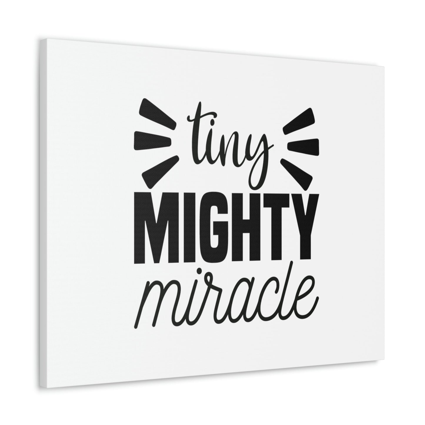 Tiny Mighty Miracle Luke 18:27 Christian Wall Art Bible Verse Print Ready to Hang Unframed-Express Your Love Gifts