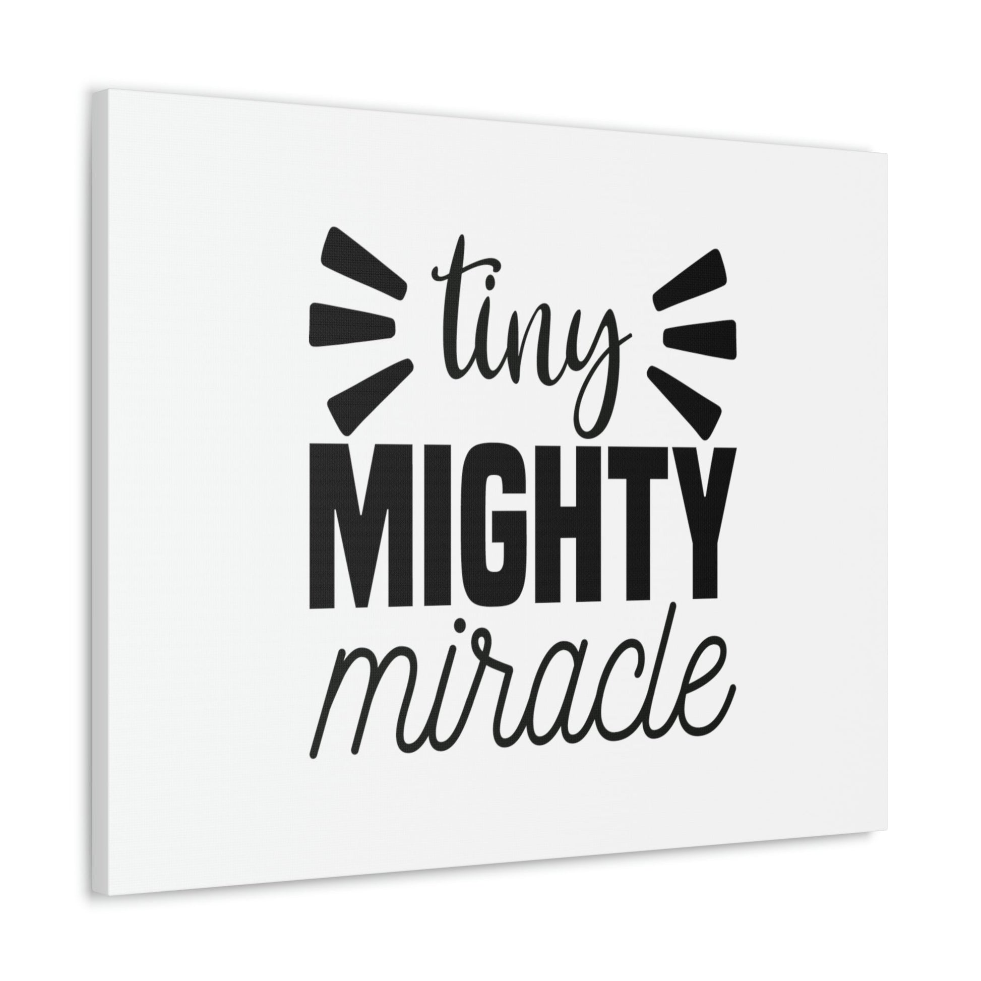 Tiny Mighty Miracle Luke 18:27 Christian Wall Art Bible Verse Print Ready to Hang Unframed-Express Your Love Gifts