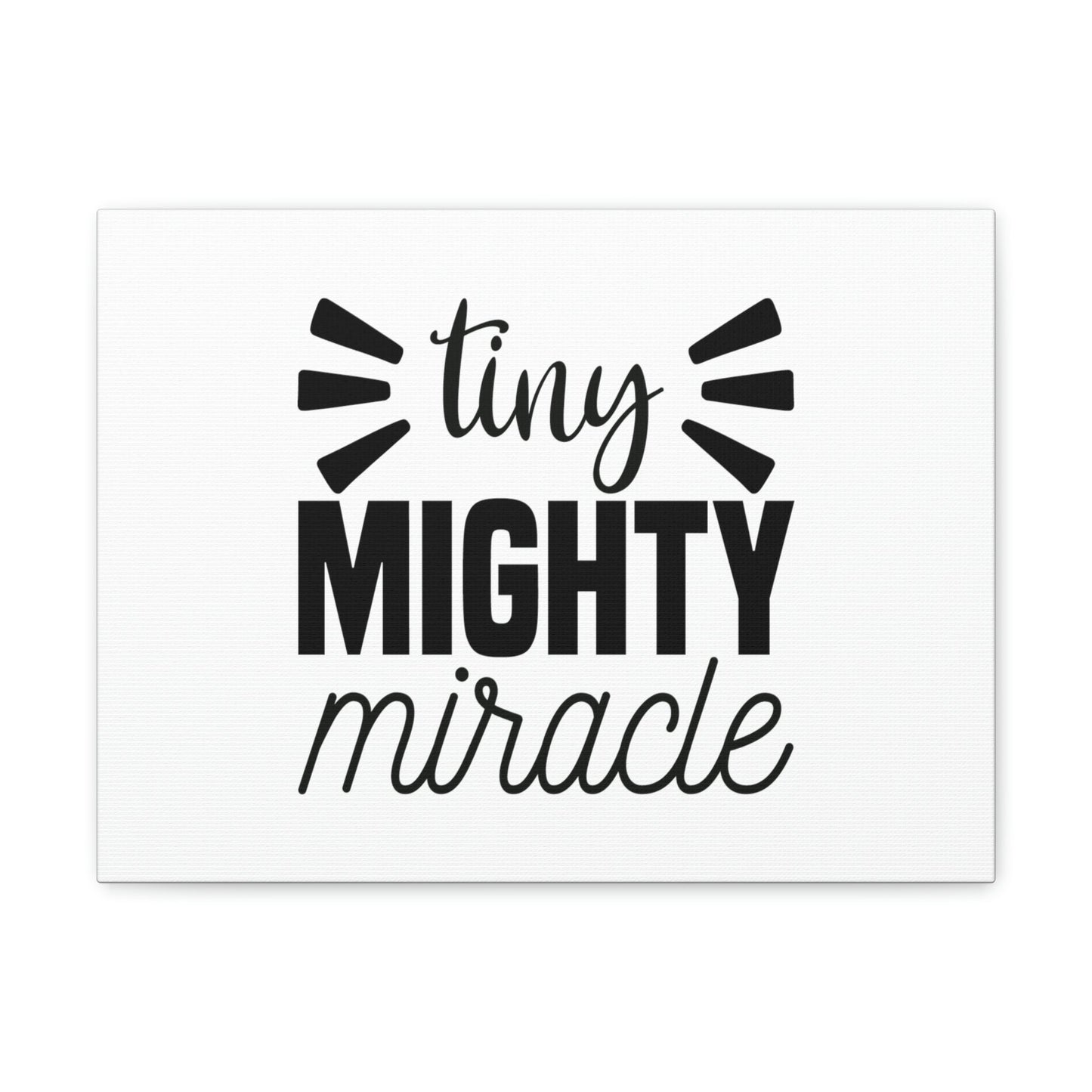 Tiny Mighty Miracle Luke 18:27 Christian Wall Art Bible Verse Print Ready to Hang Unframed-Express Your Love Gifts