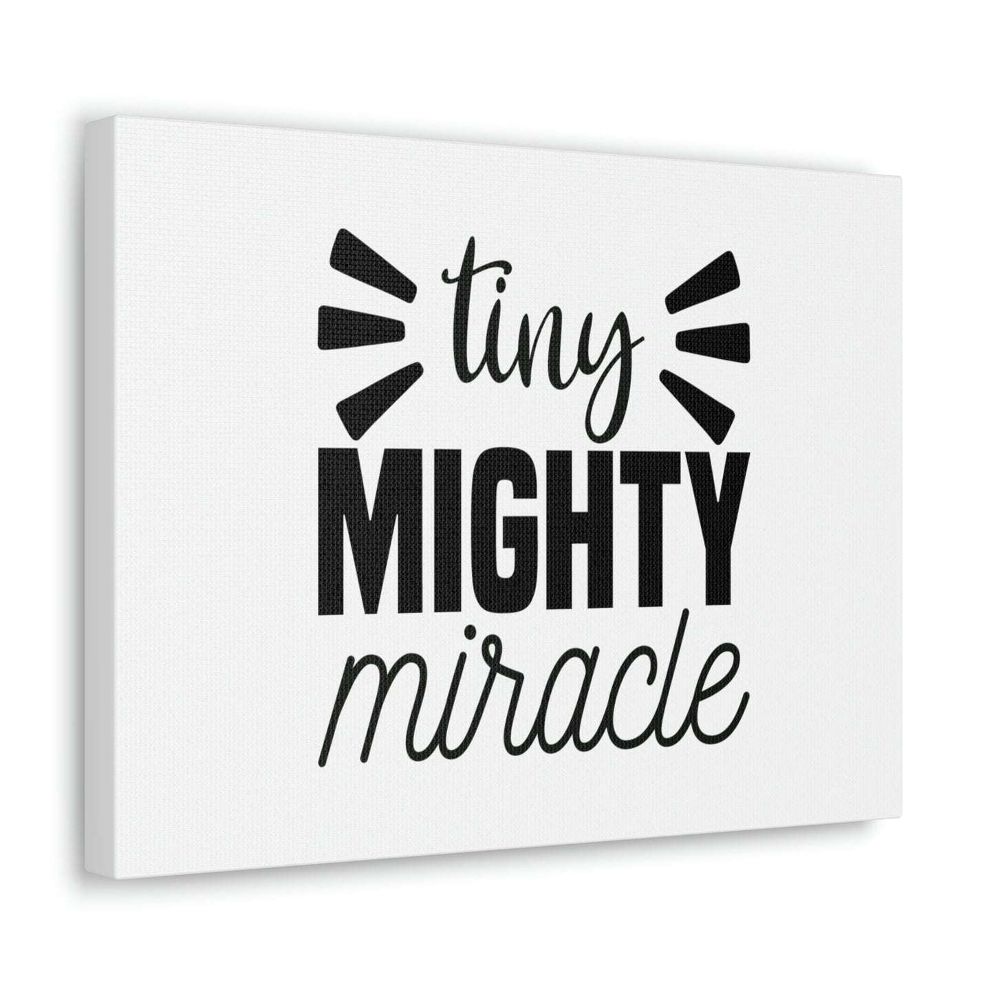 Tiny Mighty Miracle Luke 18:27 Christian Wall Art Bible Verse Print Ready to Hang Unframed-Express Your Love Gifts