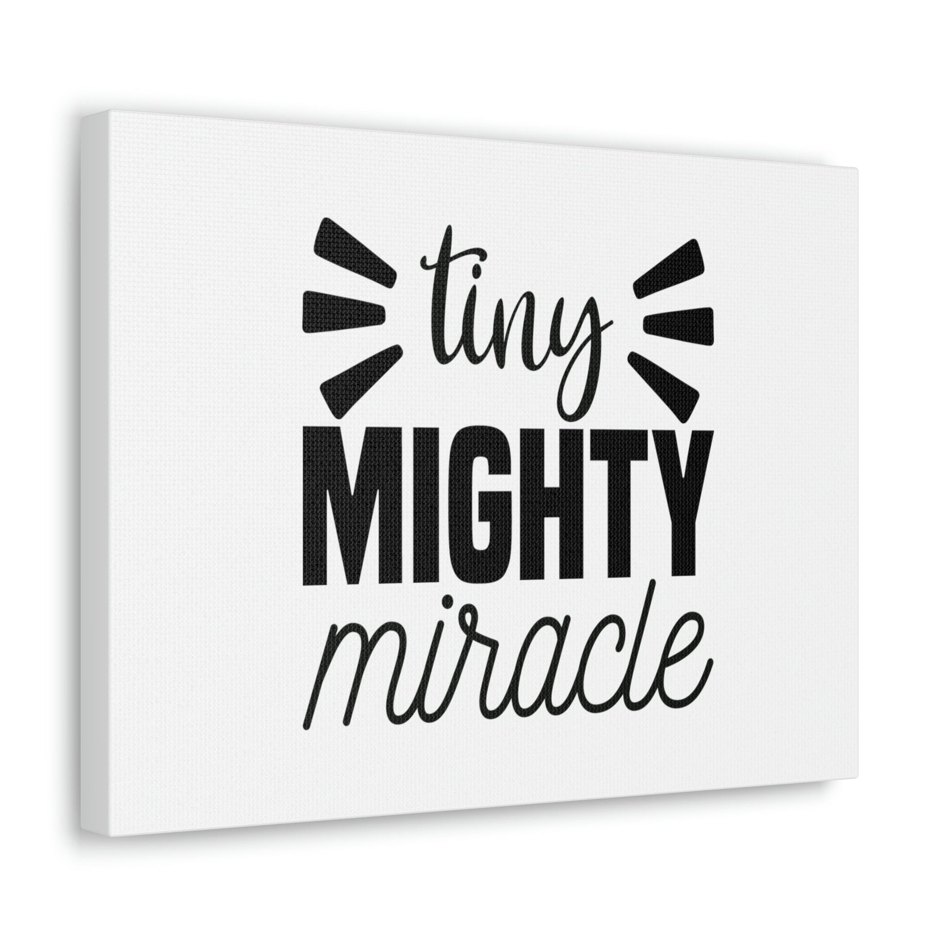 Tiny Mighty Miracle Luke 18:27 Christian Wall Art Bible Verse Print Ready to Hang Unframed-Express Your Love Gifts
