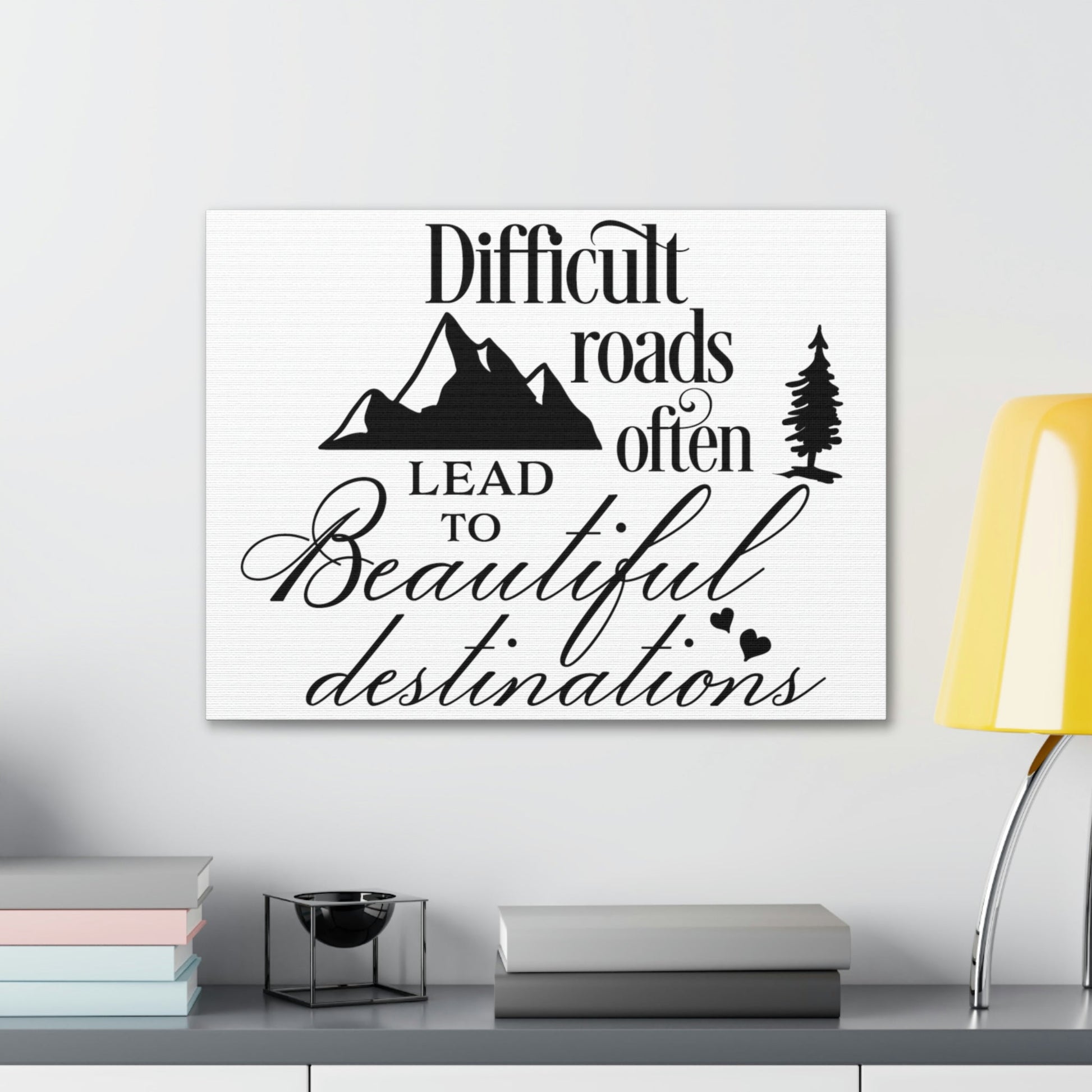 Scripture Walls To Beautiful Romans 15:4 Destinations Christian Wall Art Print Ready to Hang Unframed-Express Your Love Gifts