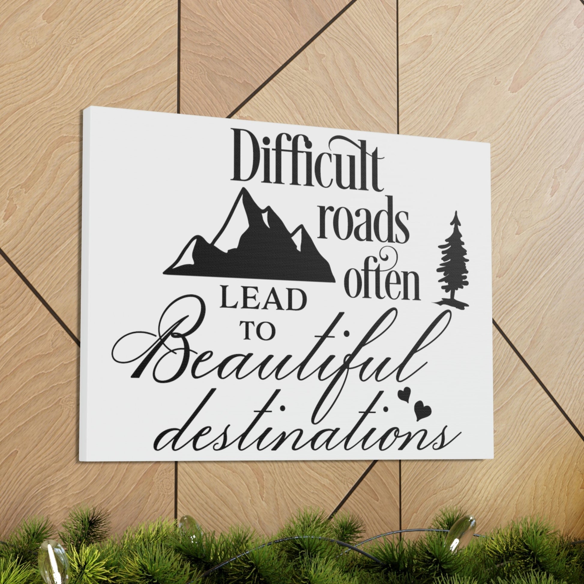 Scripture Walls To Beautiful Romans 15:4 Destinations Christian Wall Art Print Ready to Hang Unframed-Express Your Love Gifts