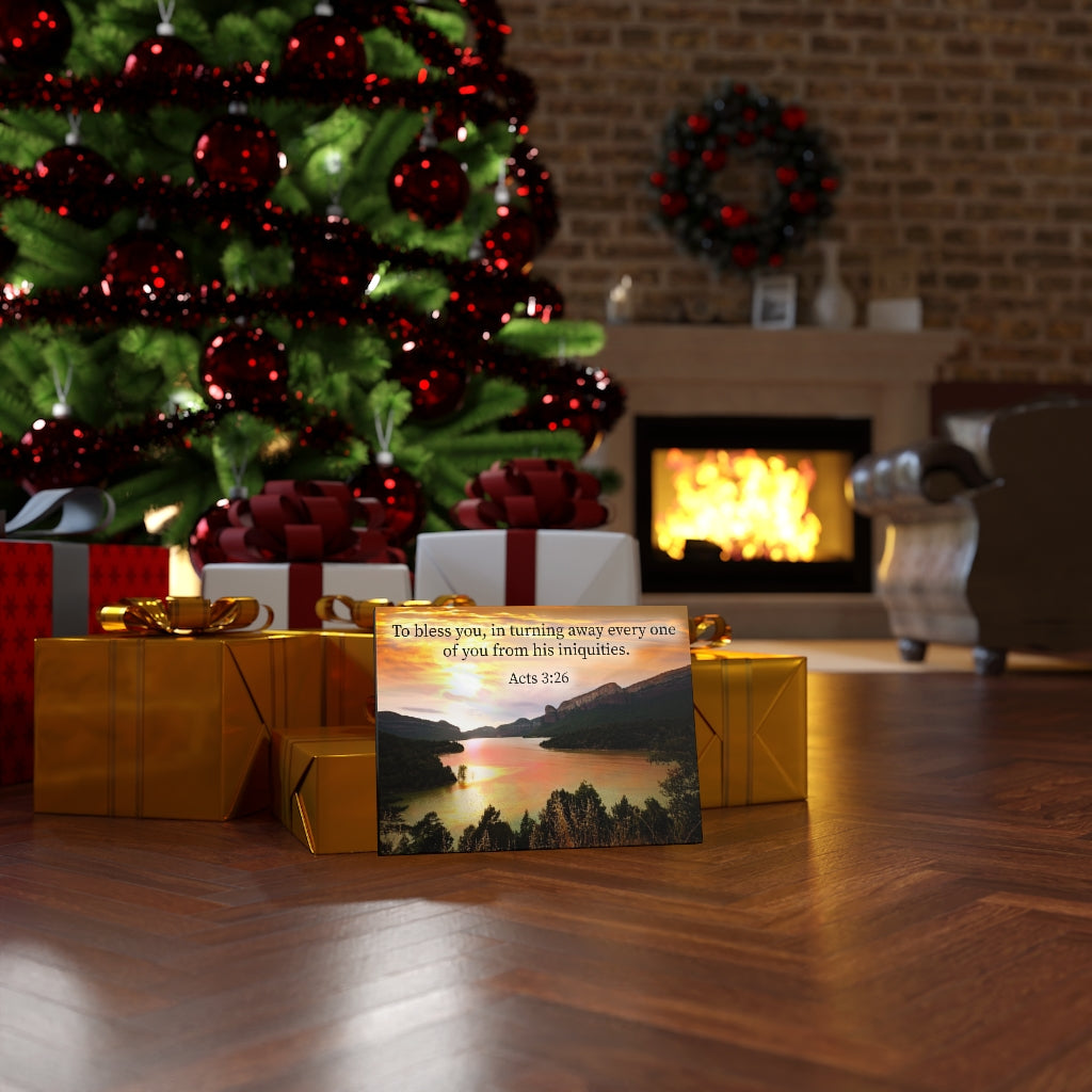 Scripture Walls To Bless You Acts 3:26 Bible Verse Canvas Christian Wall Art Ready to Hang Unframed-Express Your Love Gifts