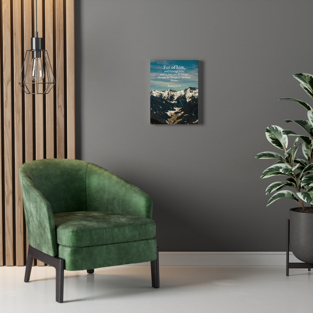 Scripture Walls To Him Be the Glory Romans 11:36 Wall Art Christian Home Decor Unframed-Express Your Love Gifts