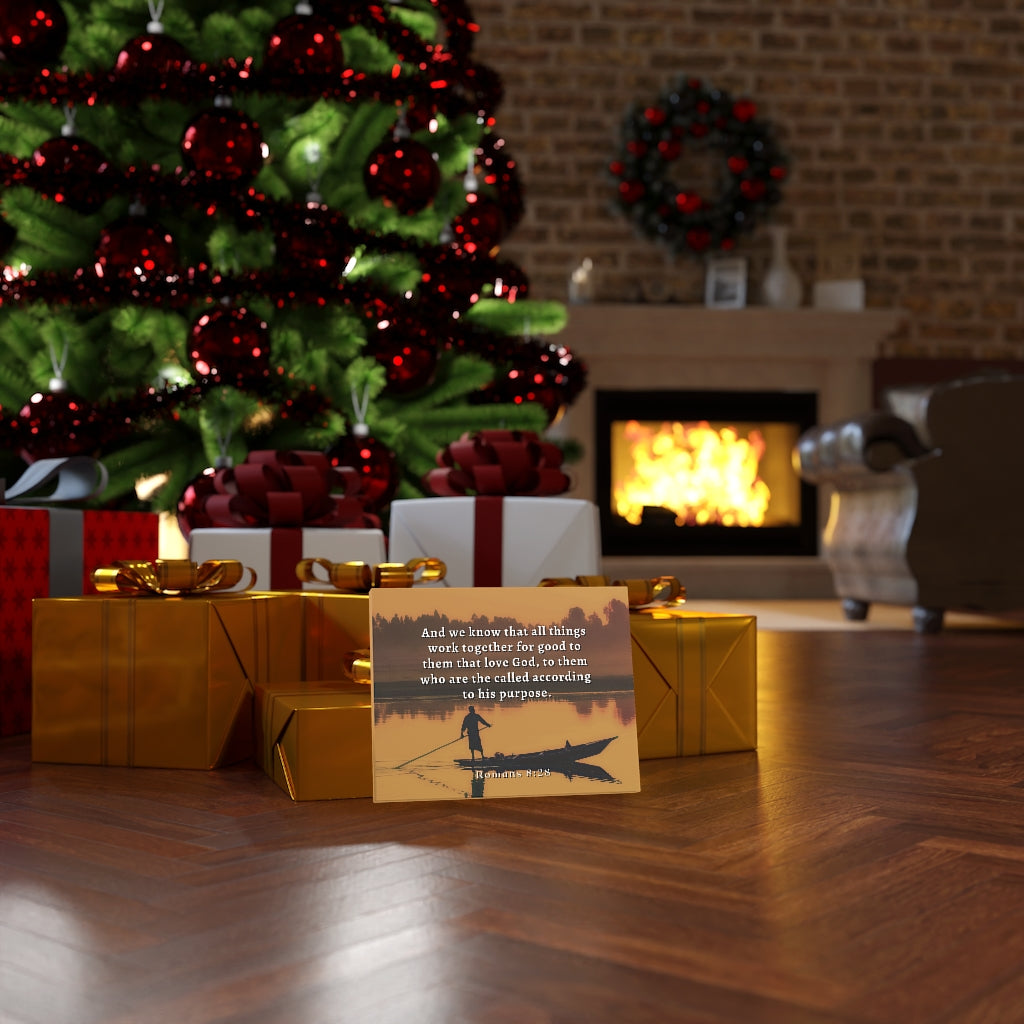 To His Purpose Romans 8:28 Bible Verse Canvas Christian Wall Art Ready to Hang Unframed-Express Your Love Gifts