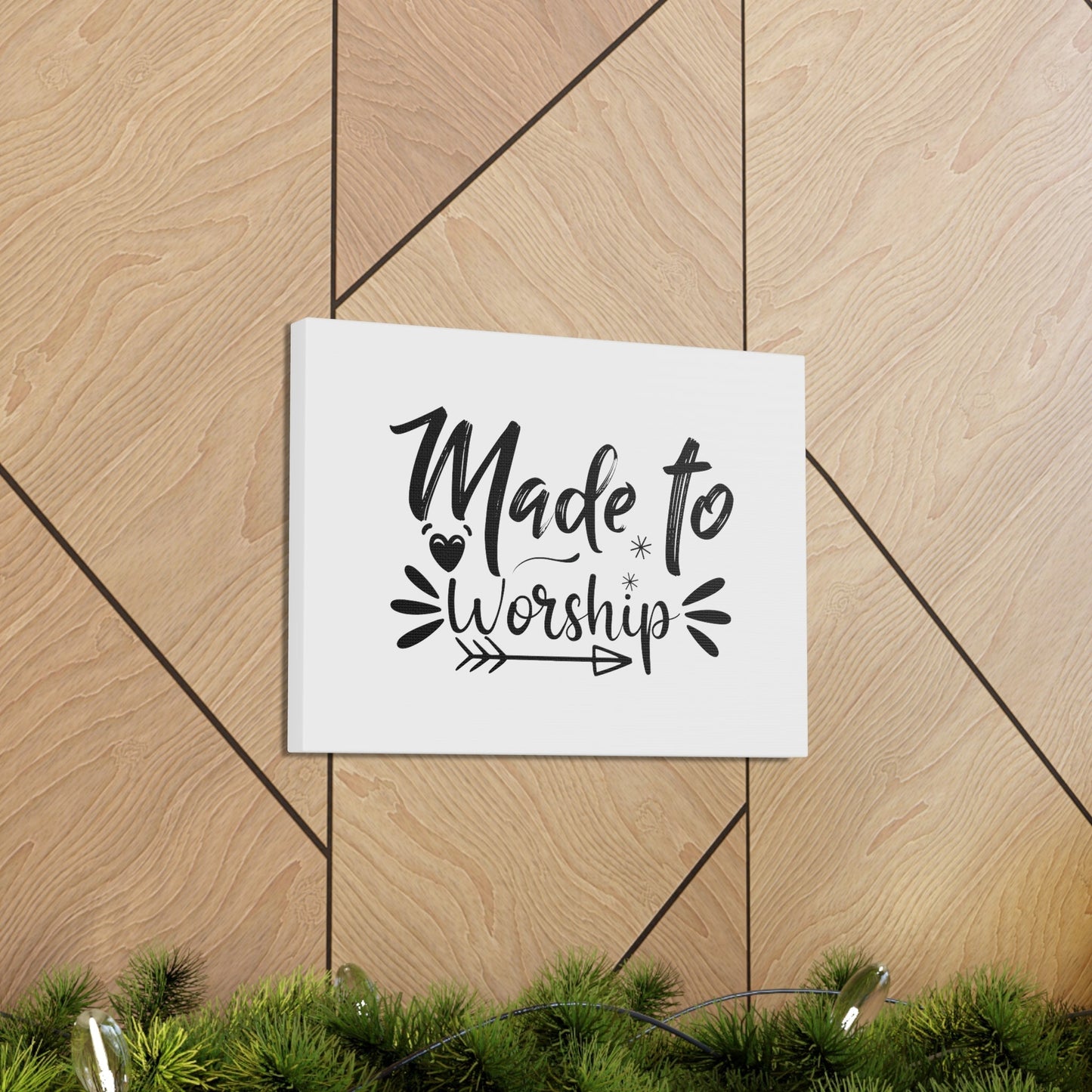 To Worship Arrow Psalm 95:6 Christian Wall Art Bible Verse Print Ready to Hang Unframed-Express Your Love Gifts