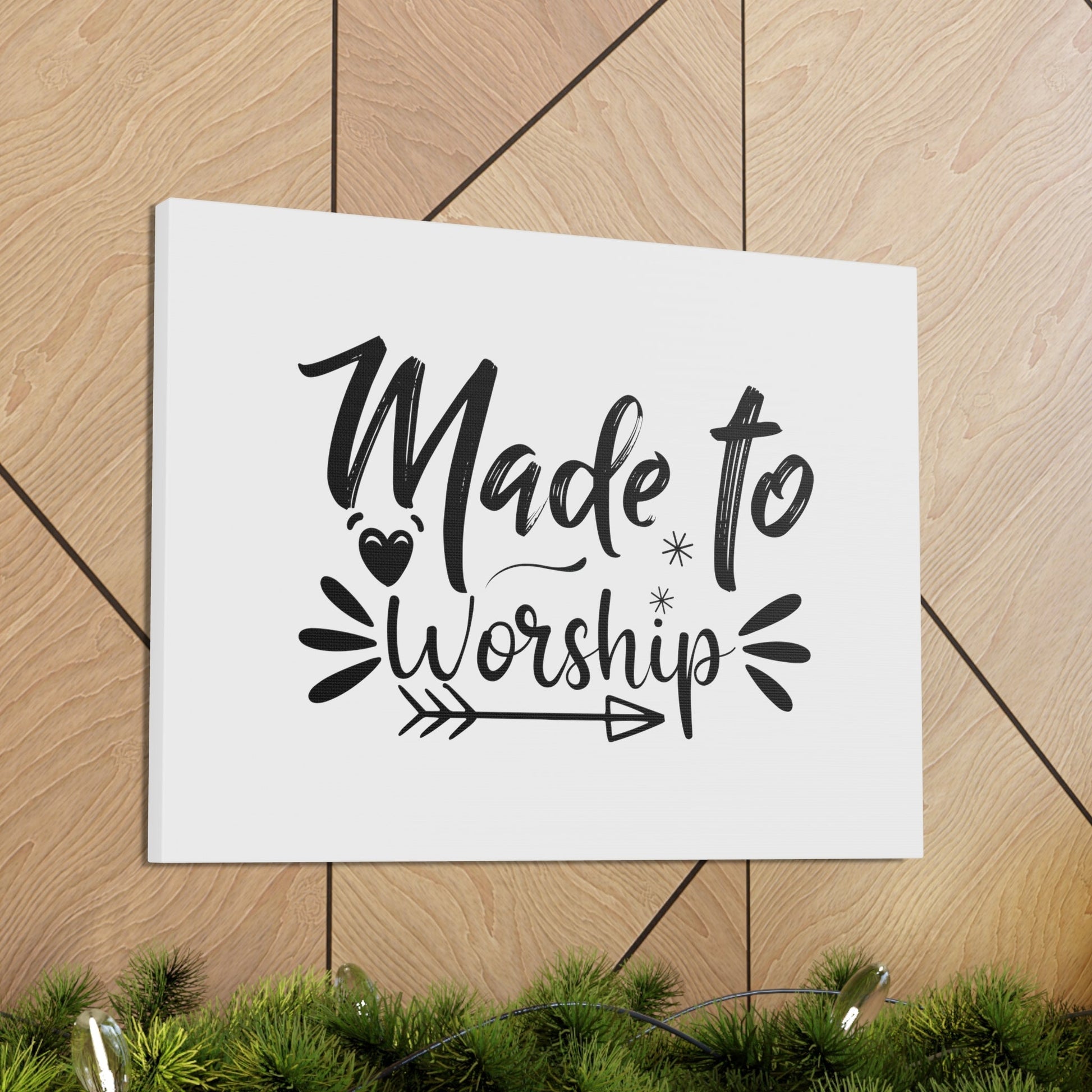 To Worship Arrow Psalm 95:6 Christian Wall Art Bible Verse Print Ready to Hang Unframed-Express Your Love Gifts