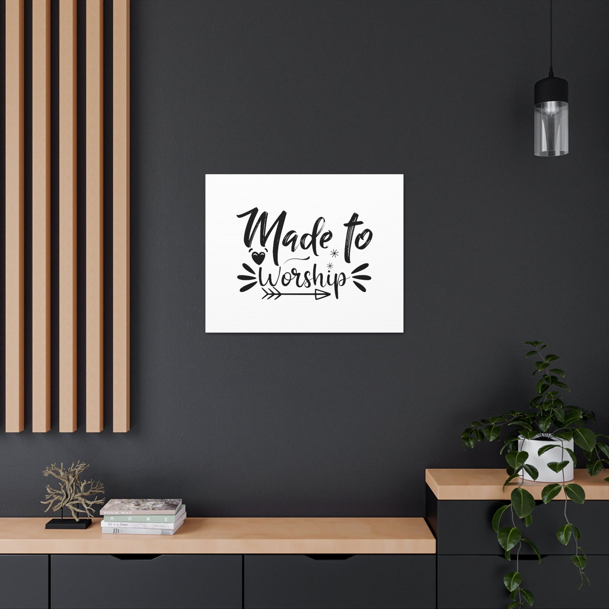 To Worship Arrow Psalm 95:6 Christian Wall Art Bible Verse Print Ready to Hang Unframed-Express Your Love Gifts