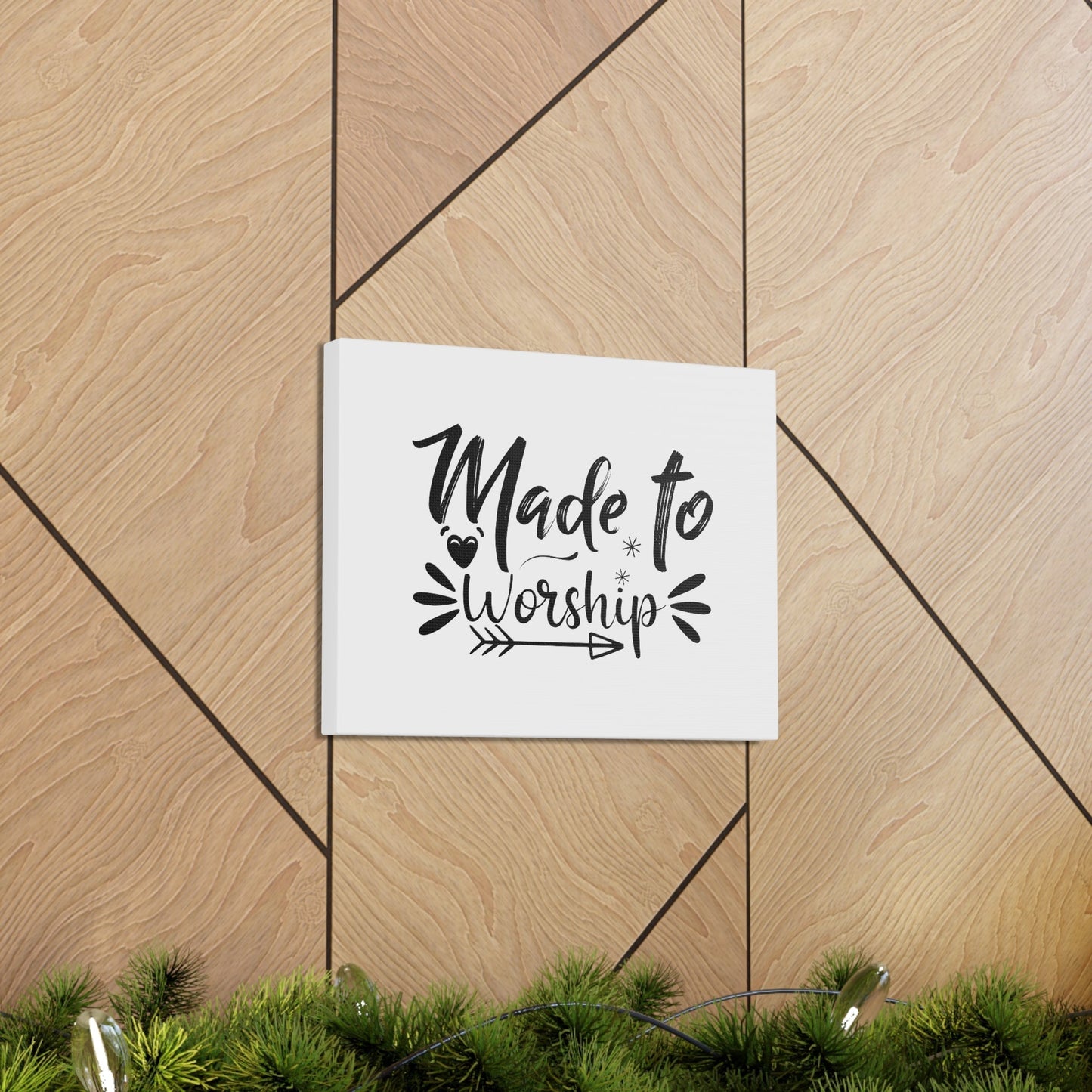 To Worship Arrow Psalm 95:6 Christian Wall Art Bible Verse Print Ready to Hang Unframed-Express Your Love Gifts