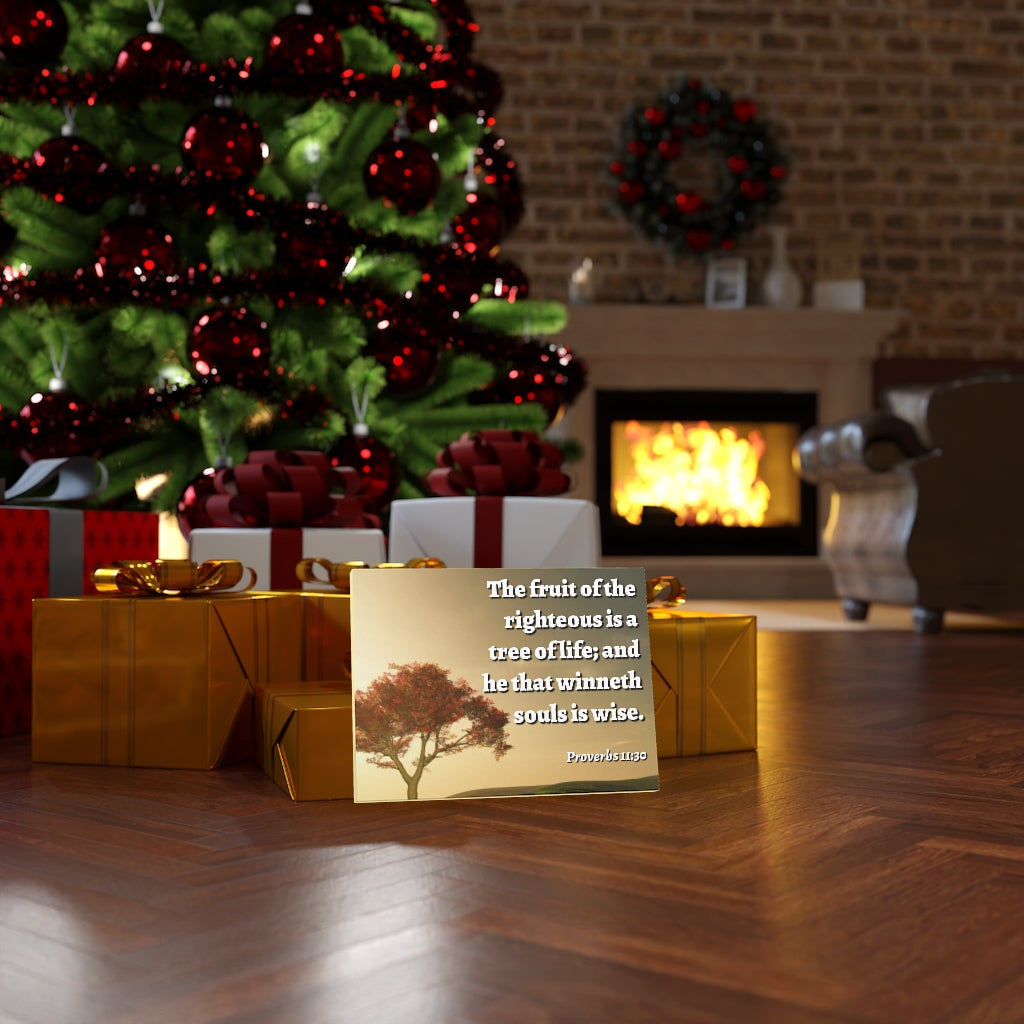 Tree Of Life Proverbs 11:30 Bible Verse Canvas Christian Wall Art Ready to Hang Unframed-Express Your Love Gifts