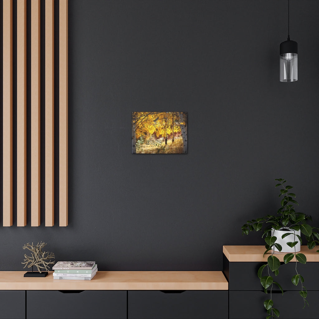Scripture Walls Trees Of The Forest Psalm 96:12 Bible Verse Canvas Christian Wall Art Ready to Hang Unframed-Express Your Love Gifts