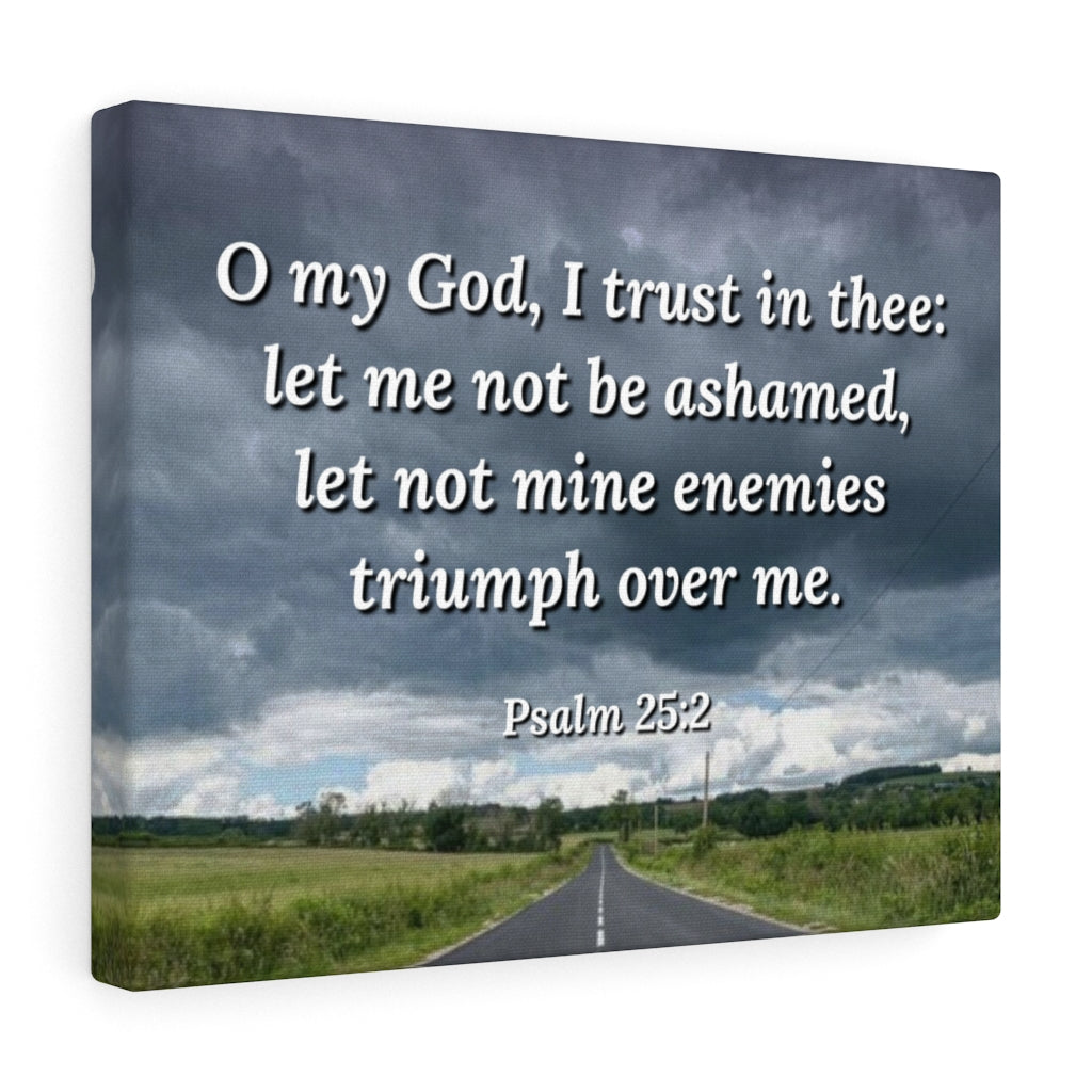 Triumph Psalm 25:2 Bible Verse Canvas Christian Wall Art Ready to Hang Unframed-Express Your Love Gifts