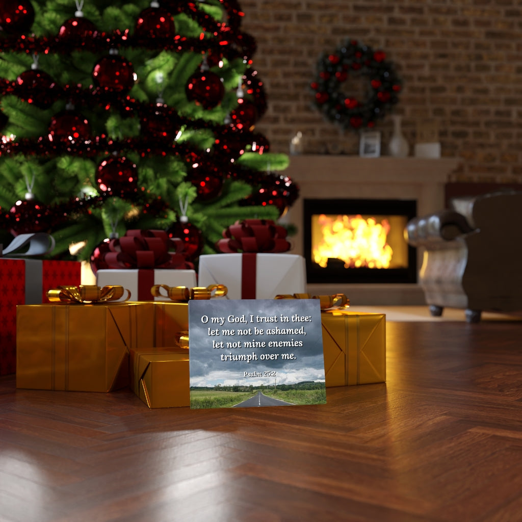 Triumph Psalm 25:2 Bible Verse Canvas Christian Wall Art Ready to Hang Unframed-Express Your Love Gifts