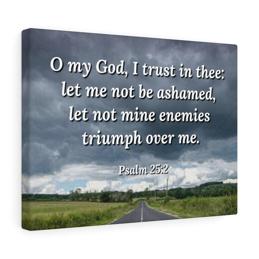 Triumph Psalm 25:2 Bible Verse Canvas Christian Wall Art Ready to Hang Unframed-Express Your Love Gifts