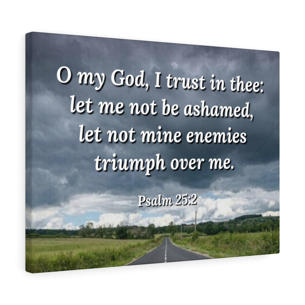 Triumph Psalm 25:2 Bible Verse Canvas Christian Wall Art Ready to Hang Unframed-Express Your Love Gifts