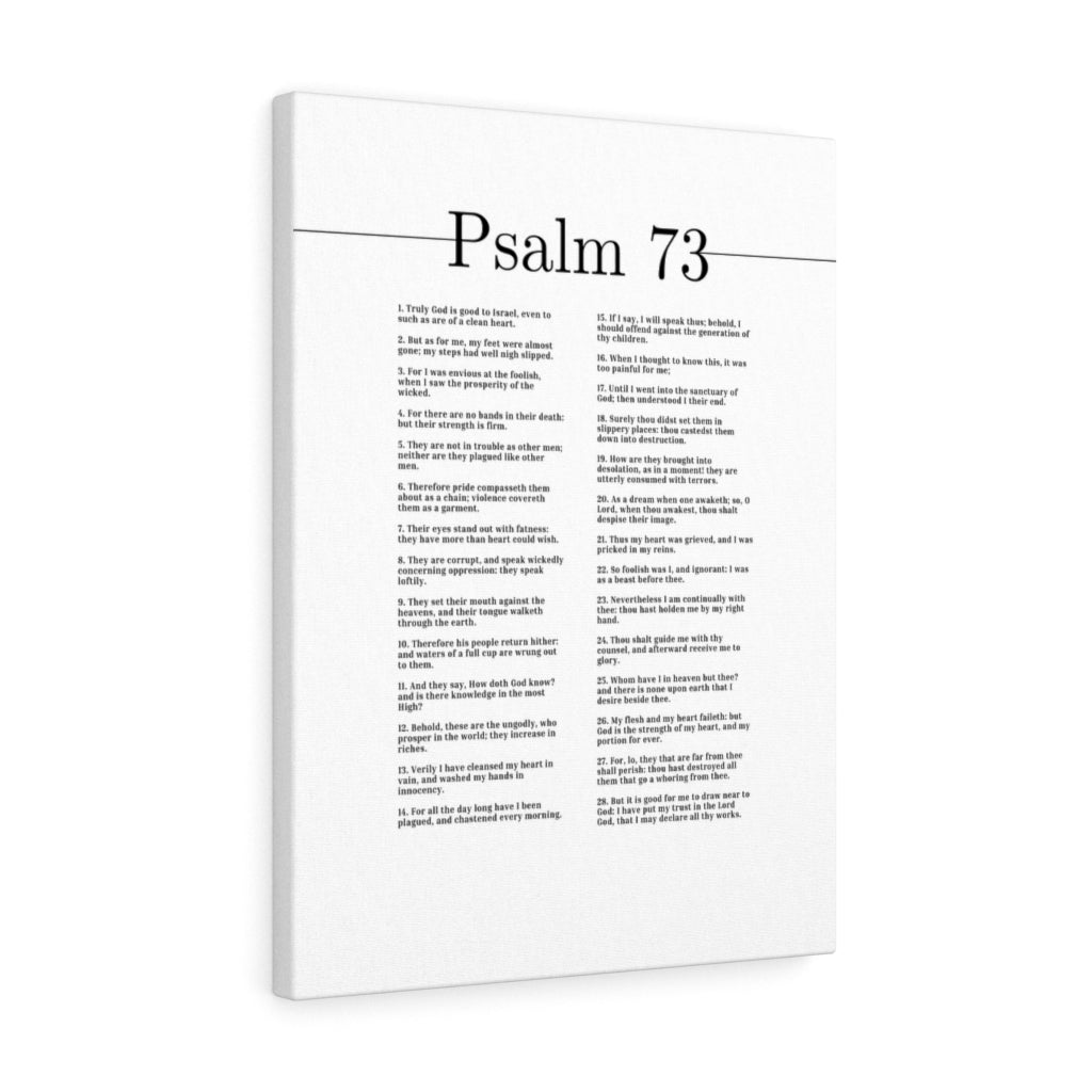Truly God Is Good Psalm 73 Bible Verse Canvas Christian Wall Art Ready to Hang Unframed-Express Your Love Gifts