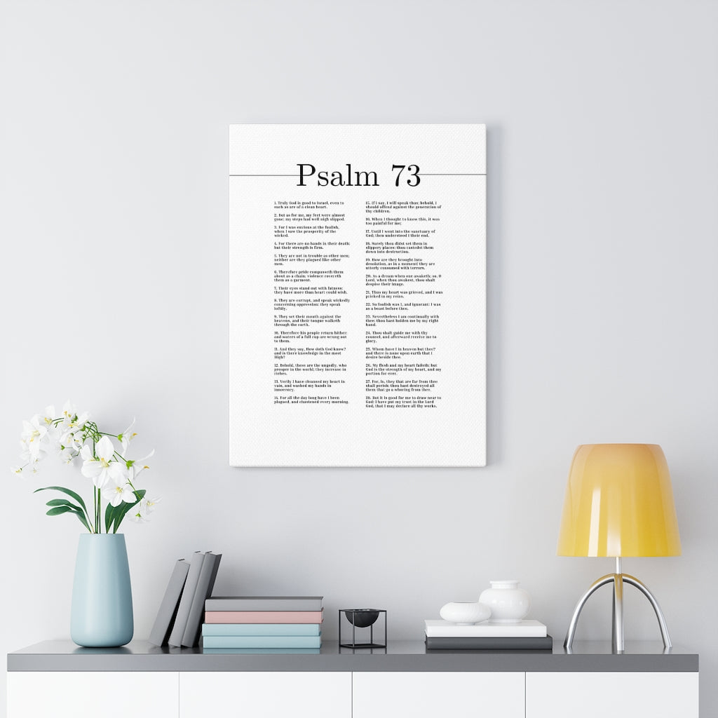 Truly God Is Good Psalm 73 Bible Verse Canvas Christian Wall Art Ready to Hang Unframed-Express Your Love Gifts