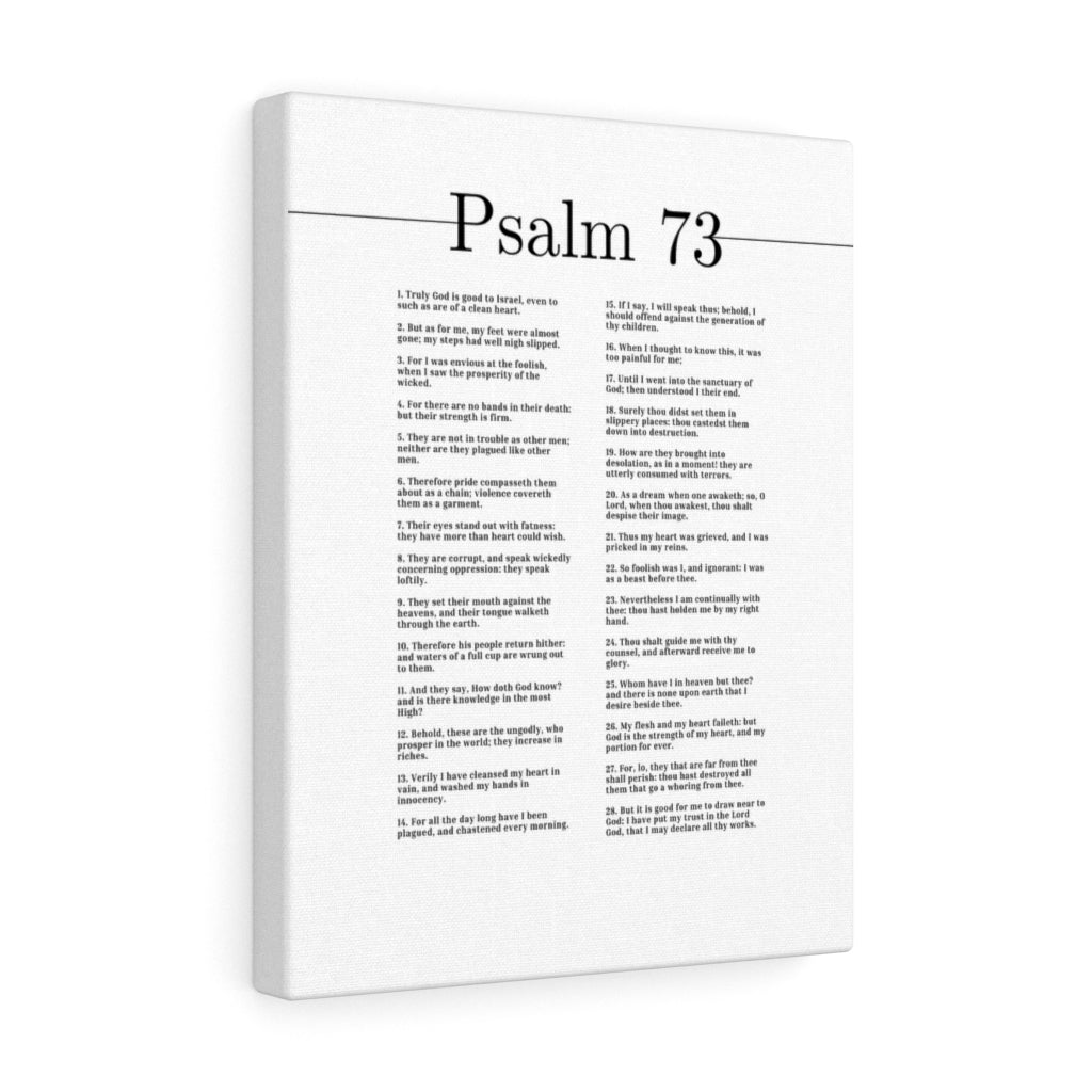 Truly God Is Good Psalm 73 Bible Verse Canvas Christian Wall Art Ready to Hang Unframed-Express Your Love Gifts