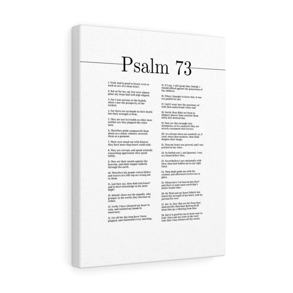 Truly God Is Good Psalm 73 Bible Verse Canvas Christian Wall Art Ready to Hang Unframed-Express Your Love Gifts
