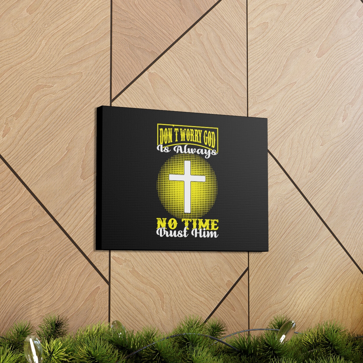 Trust Him Psalm 37:3-7 Christian Wall Art Bible Verse Print Ready to Hang Unframed-Express Your Love Gifts