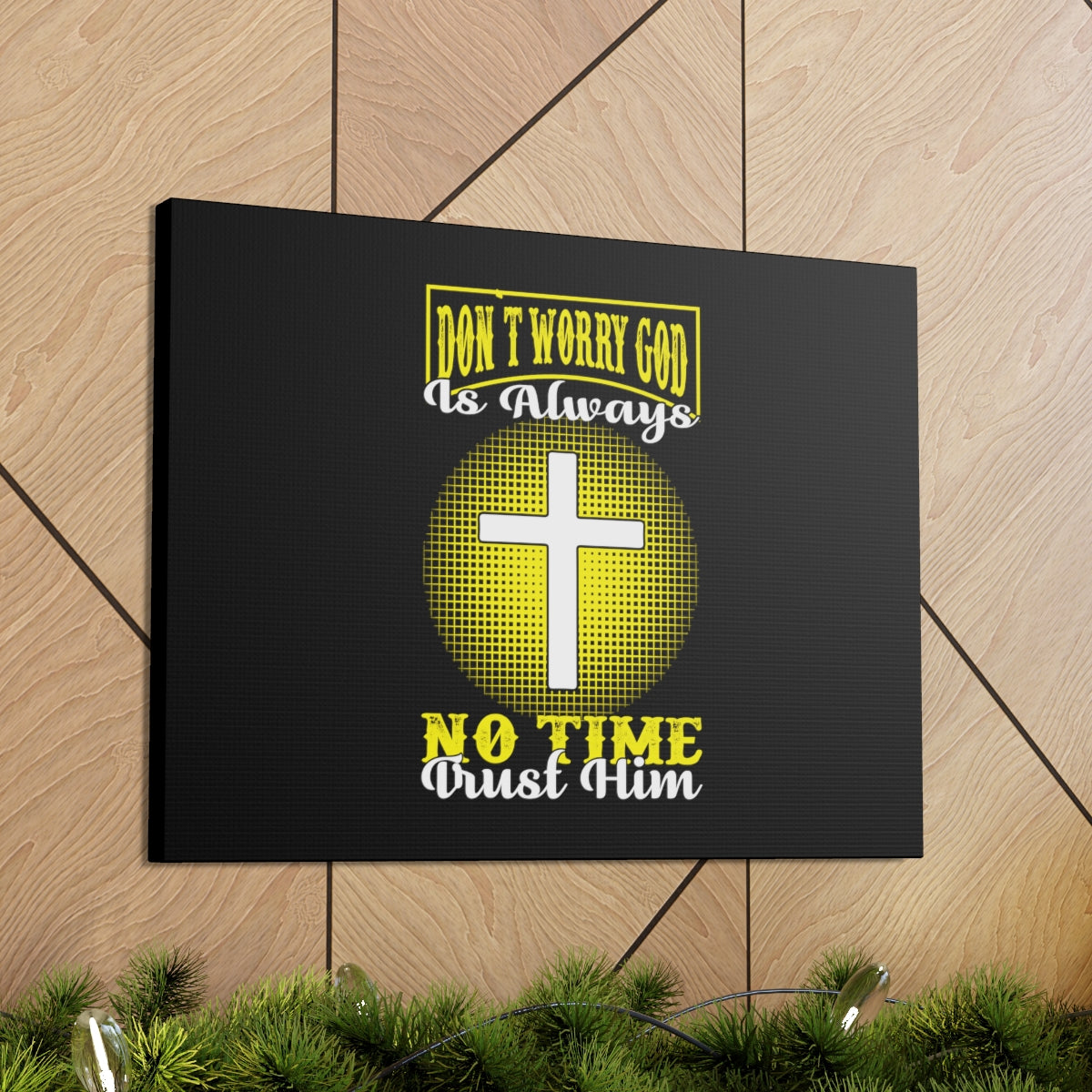 Trust Him Psalm 37:3-7 Christian Wall Art Bible Verse Print Ready to Hang Unframed-Express Your Love Gifts