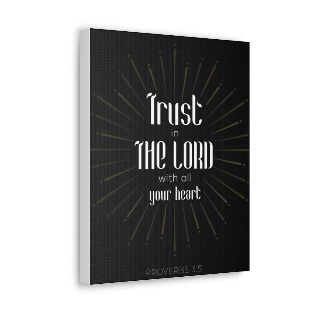 Trust In The Lord Proverbs 3:5 Christian Wall Art Bible Verse Print Ready To Hang Unframed-Express Your Love Gifts