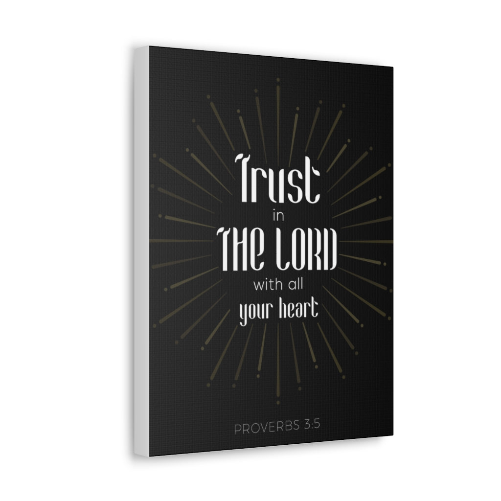 Trust In The Lord Proverbs 3:5 Christian Wall Art Bible Verse Print Ready To Hang Unframed-Express Your Love Gifts