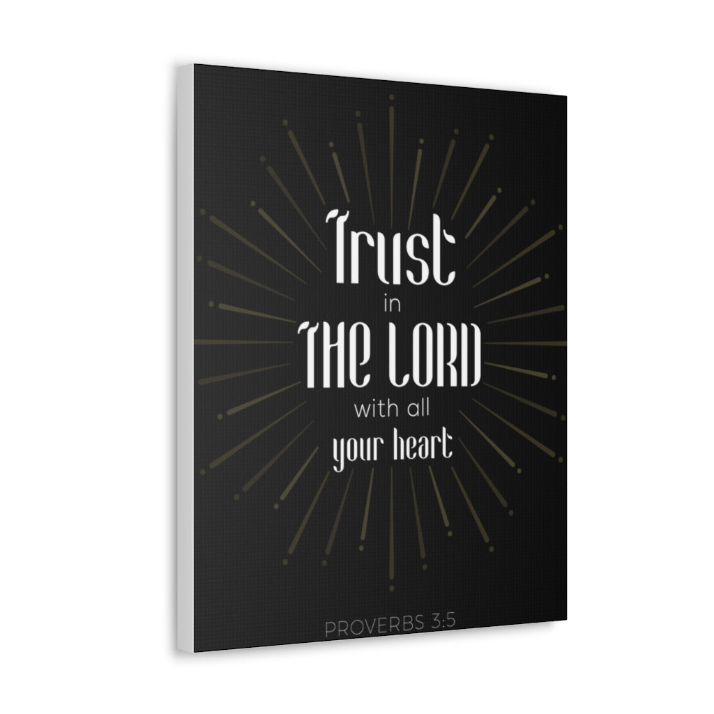 Trust In The Lord Proverbs 3:5 Christian Wall Art Bible Verse Print Ready To Hang Unframed-Express Your Love Gifts