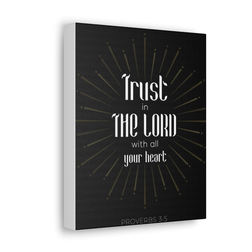 Trust In The Lord Proverbs 3:5 Christian Wall Art Bible Verse Print Ready To Hang Unframed-Express Your Love Gifts