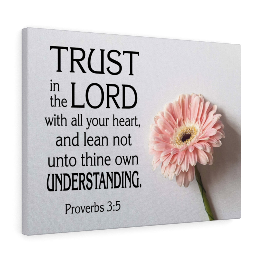 Scripture Walls Trust in The Lord Proverbs 3:5 Flower Wall Art Christian Home Decor Unframed-Express Your Love Gifts
