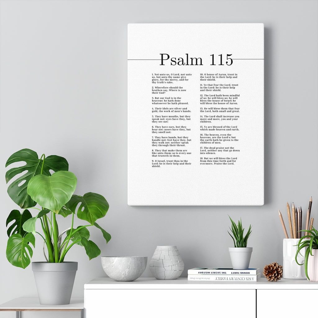 Trust In The Lord Psalm 115 Bible Verse Canvas Christian Wall Art Ready to Hang Unframed-Express Your Love Gifts