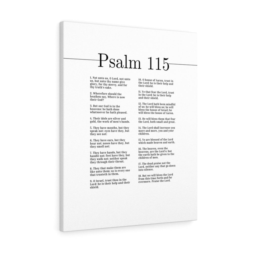 Trust In The Lord Psalm 115 Bible Verse Canvas Christian Wall Art Ready to Hang Unframed-Express Your Love Gifts