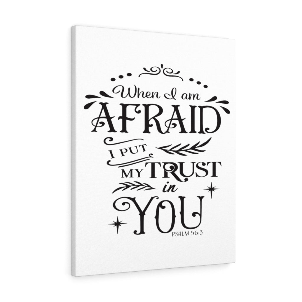 Trust In You Psalm 56:3 Bible Verse Canvas Christian Wall Art Ready to Hang Unframed-Express Your Love Gifts