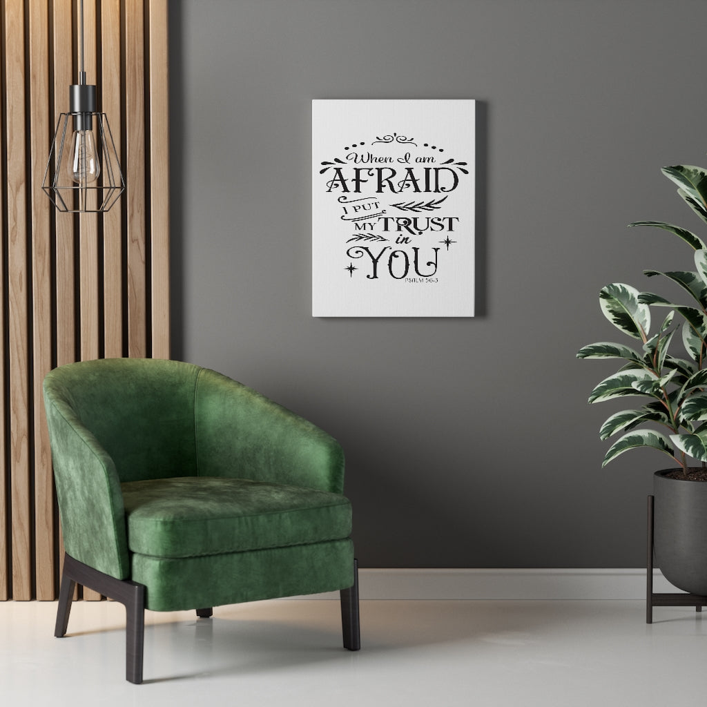 Scripture Walls Trust In You Psalm 56:3 Bible Verse Canvas Christian Wall Art Ready to Hang Unframed-Express Your Love Gifts