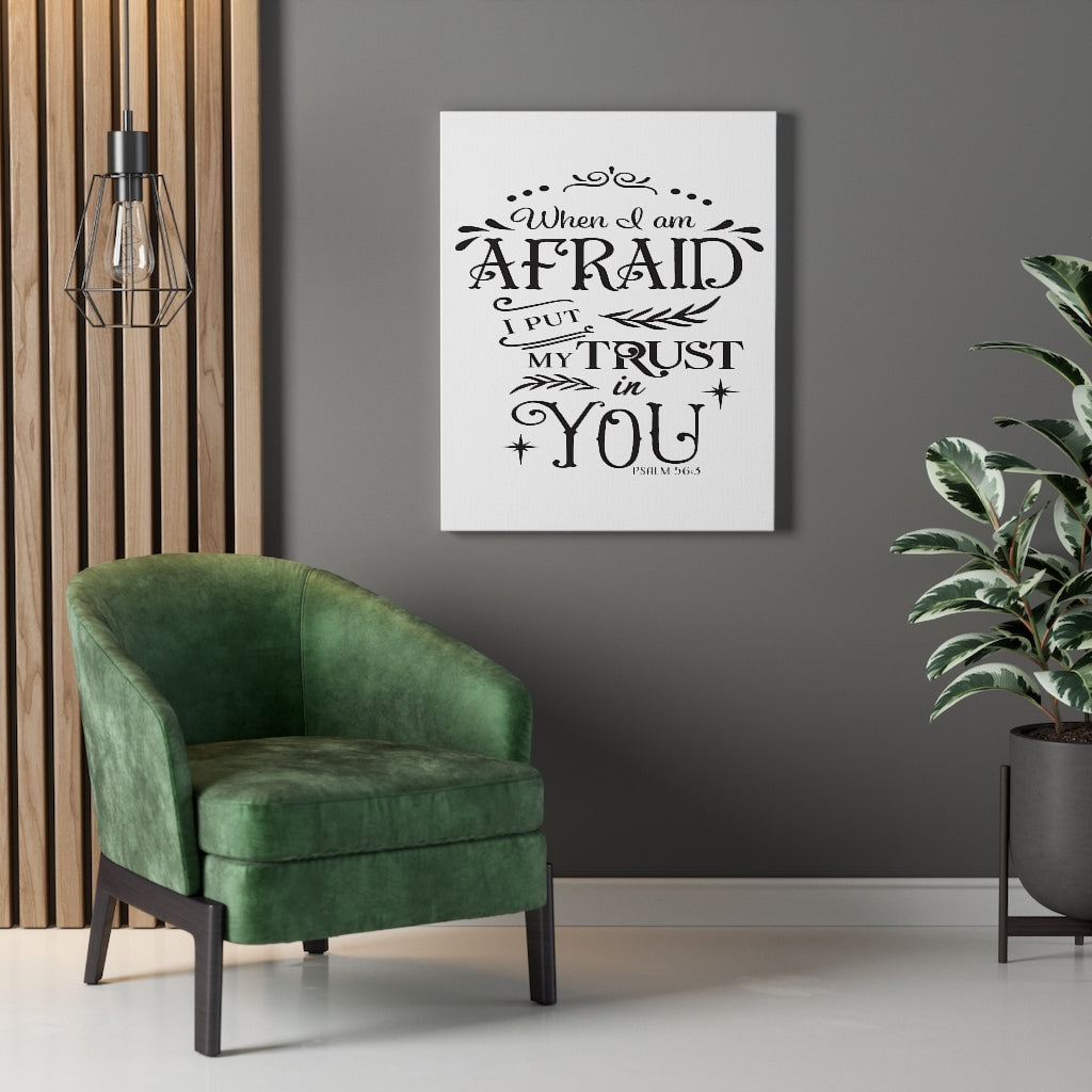 Scripture Walls Trust In You Psalm 56:3 Bible Verse Canvas Christian Wall Art Ready to Hang Unframed-Express Your Love Gifts