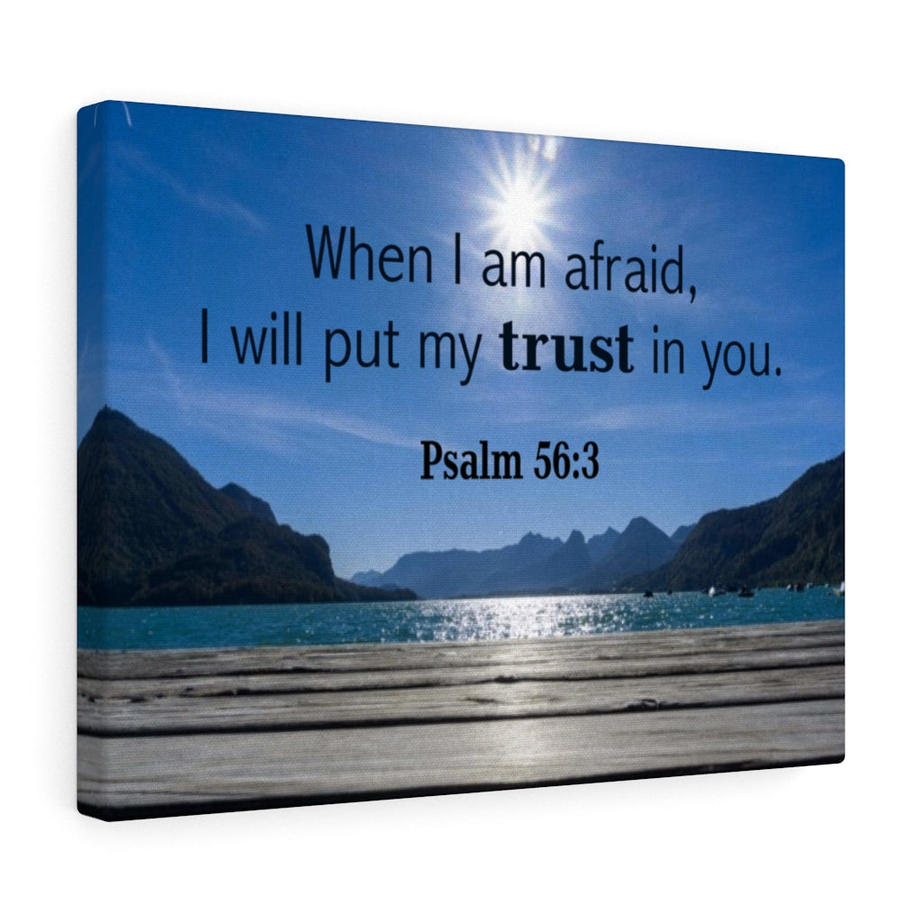 Scripture Walls Trust Psalm 56:3 Bible Verse Canvas Christian Wall Art Ready to Hang Unframed-Express Your Love Gifts