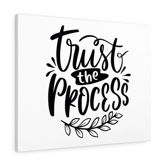 Trust The Process Leaves Bible Verse Canvas Christian Wall Art Ready to Hang Unframed-Express Your Love Gifts