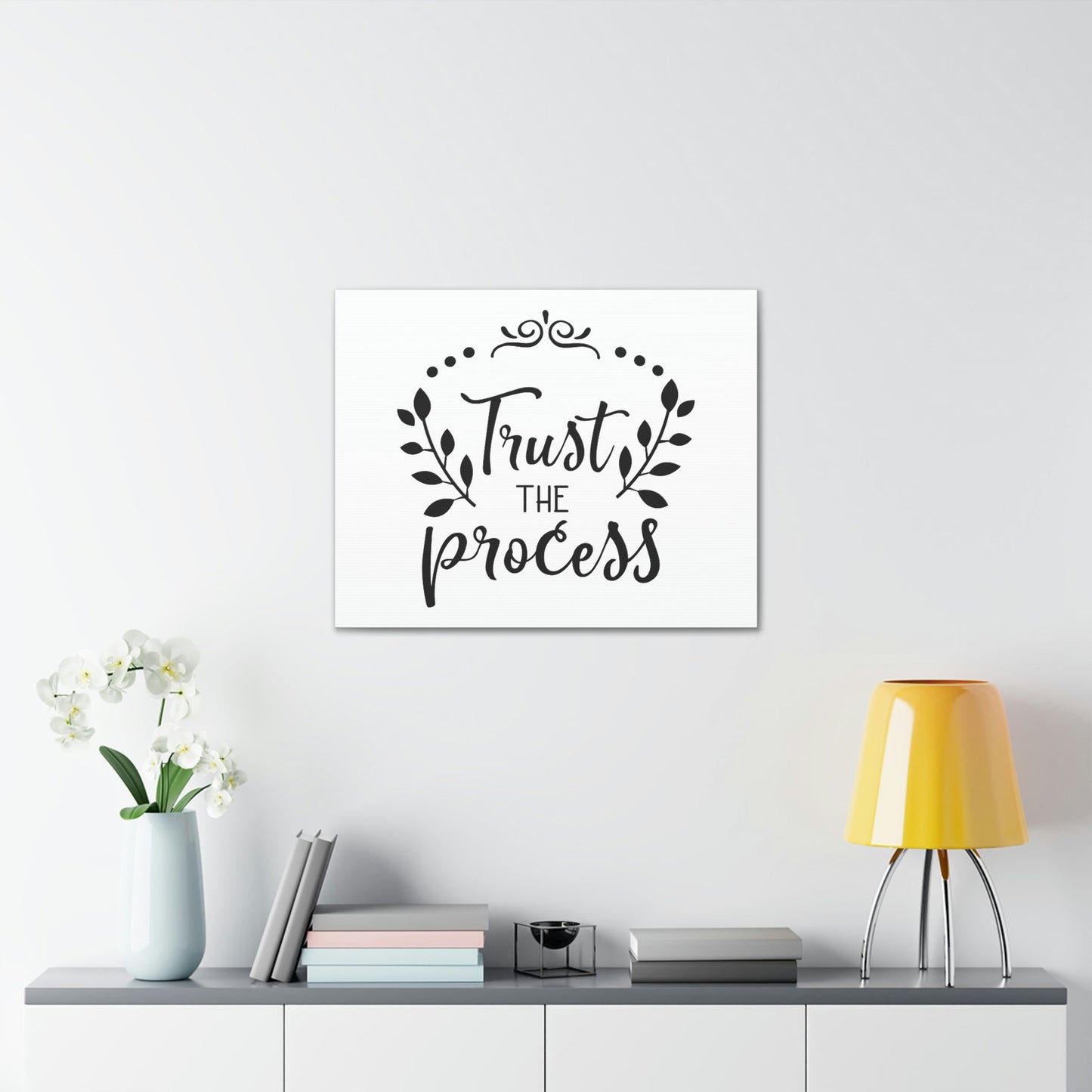 Scripture Walls Trust The Process Psalm 37:3 Christian Wall Art Print Ready to Hang Unframed-Express Your Love Gifts