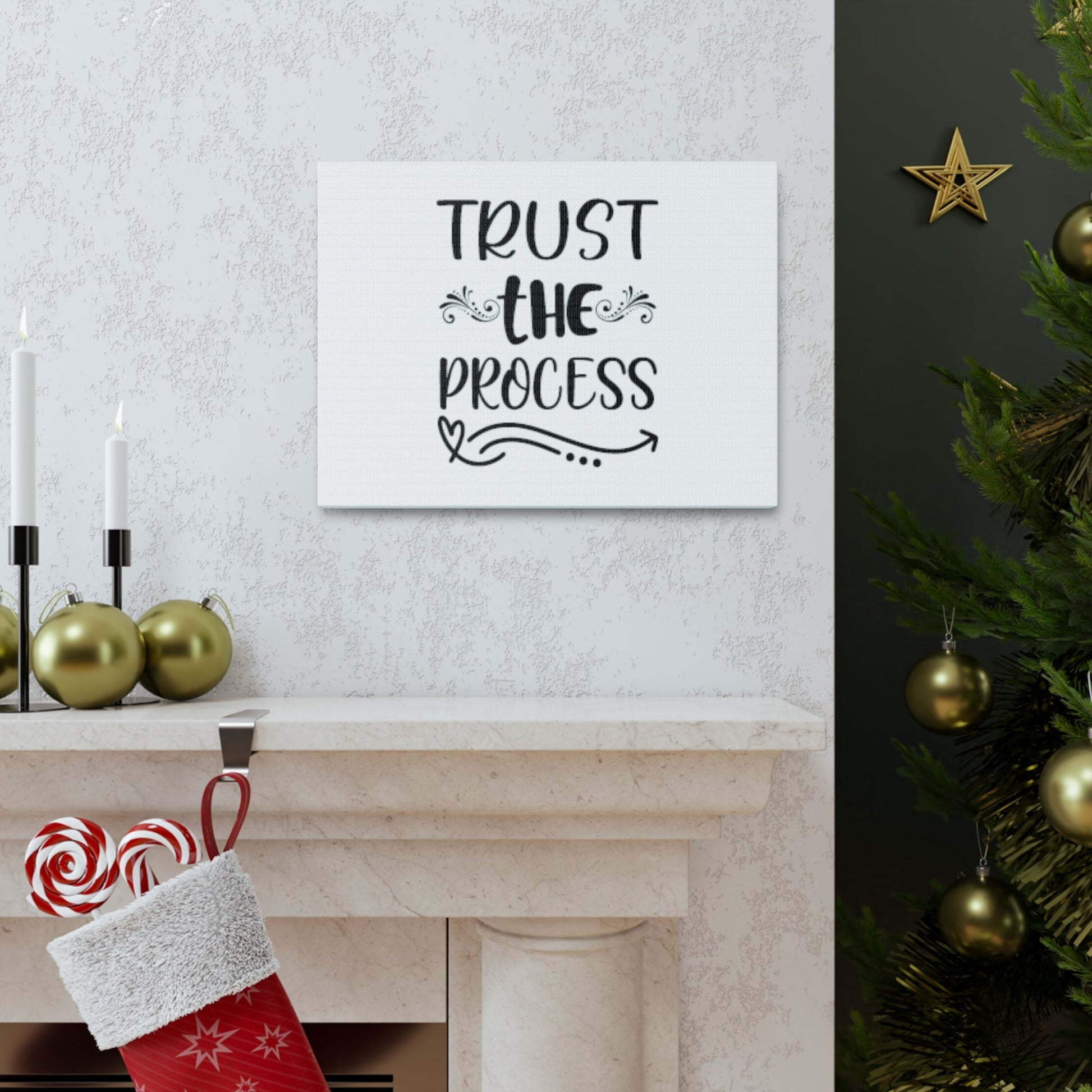 Trust The Process Psalm 9:10 Christian Wall Art Bible Verse Print Ready to Hang Unframed-Express Your Love Gifts