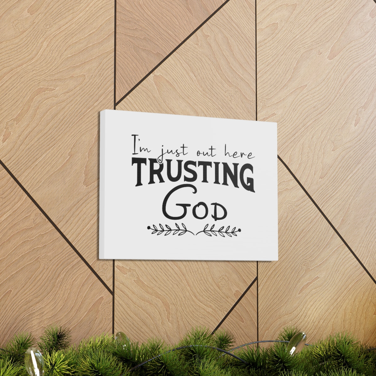 Trusting God Psalm 37:3 Leaves Christian Wall Art Bible Verse Print Ready to Hang Unframed-Express Your Love Gifts