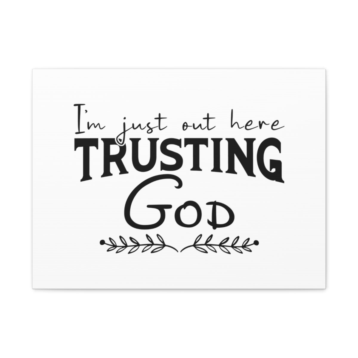 Trusting God Psalm 37:3 Leaves Christian Wall Art Bible Verse Print Ready to Hang Unframed-Express Your Love Gifts