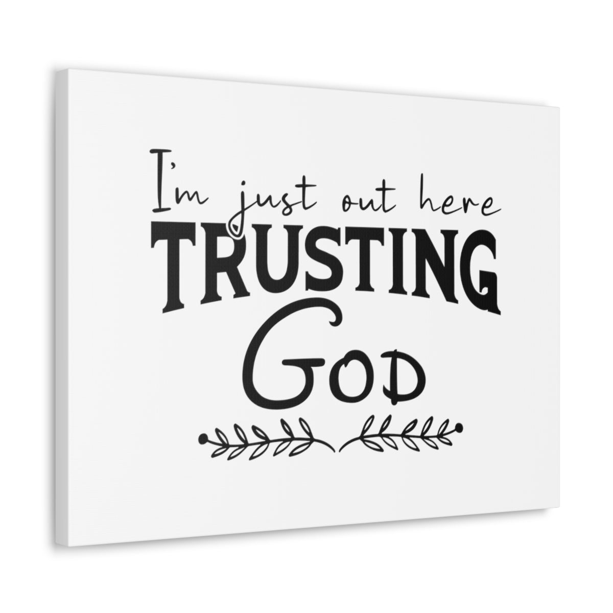 Trusting God Psalm 37:3 Leaves Christian Wall Art Bible Verse Print Ready to Hang Unframed-Express Your Love Gifts