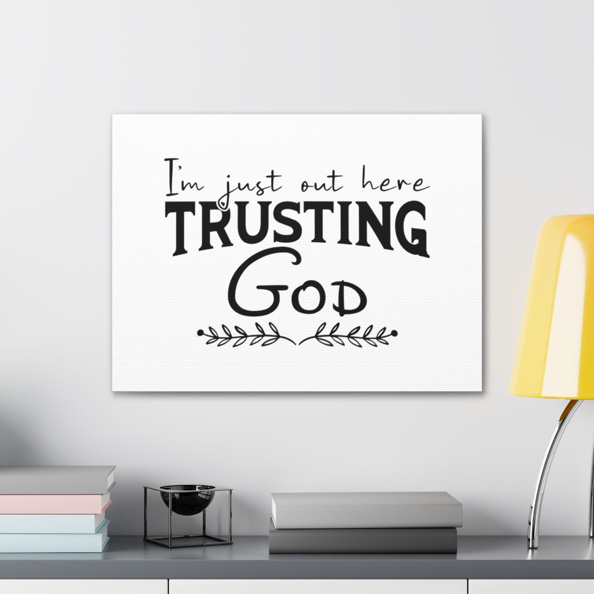 Trusting God Psalm 37:3 Leaves Christian Wall Art Bible Verse Print Ready to Hang Unframed-Express Your Love Gifts